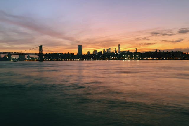 The skyline of New York, where Apple held its special event celebrating its winners, as shot on app Spectre