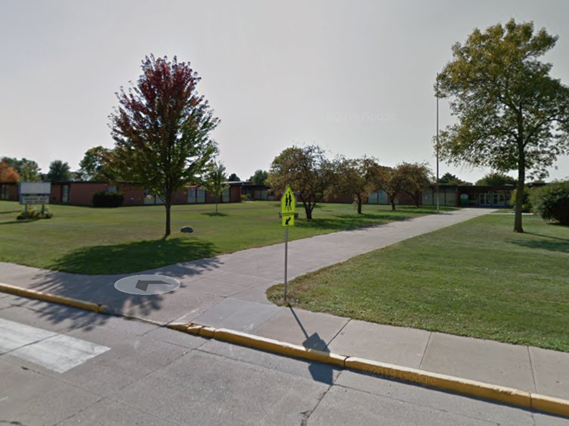 A street view of the high school where shooting reportedly occurred