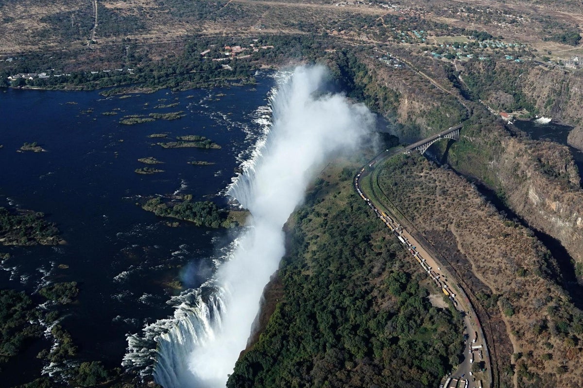 Victoria Falls: One of world's natural wonders at risk of drying up because of climate change, warns Zambian president | The Independent | The Independent