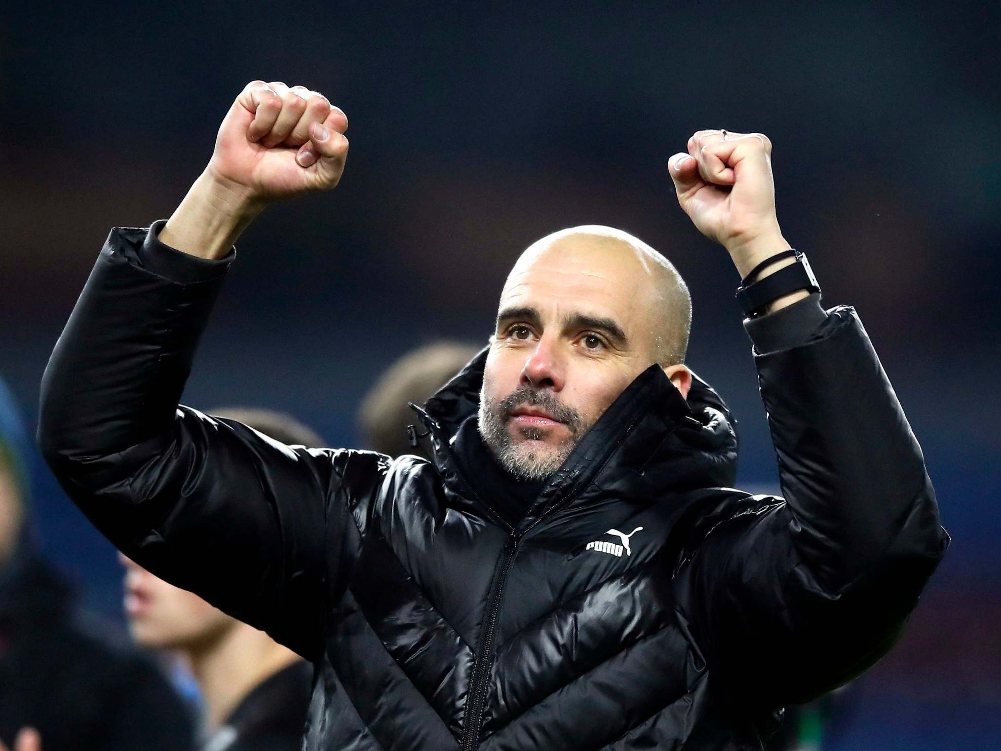 Pep Guardiola celebrates a key win at Burnley