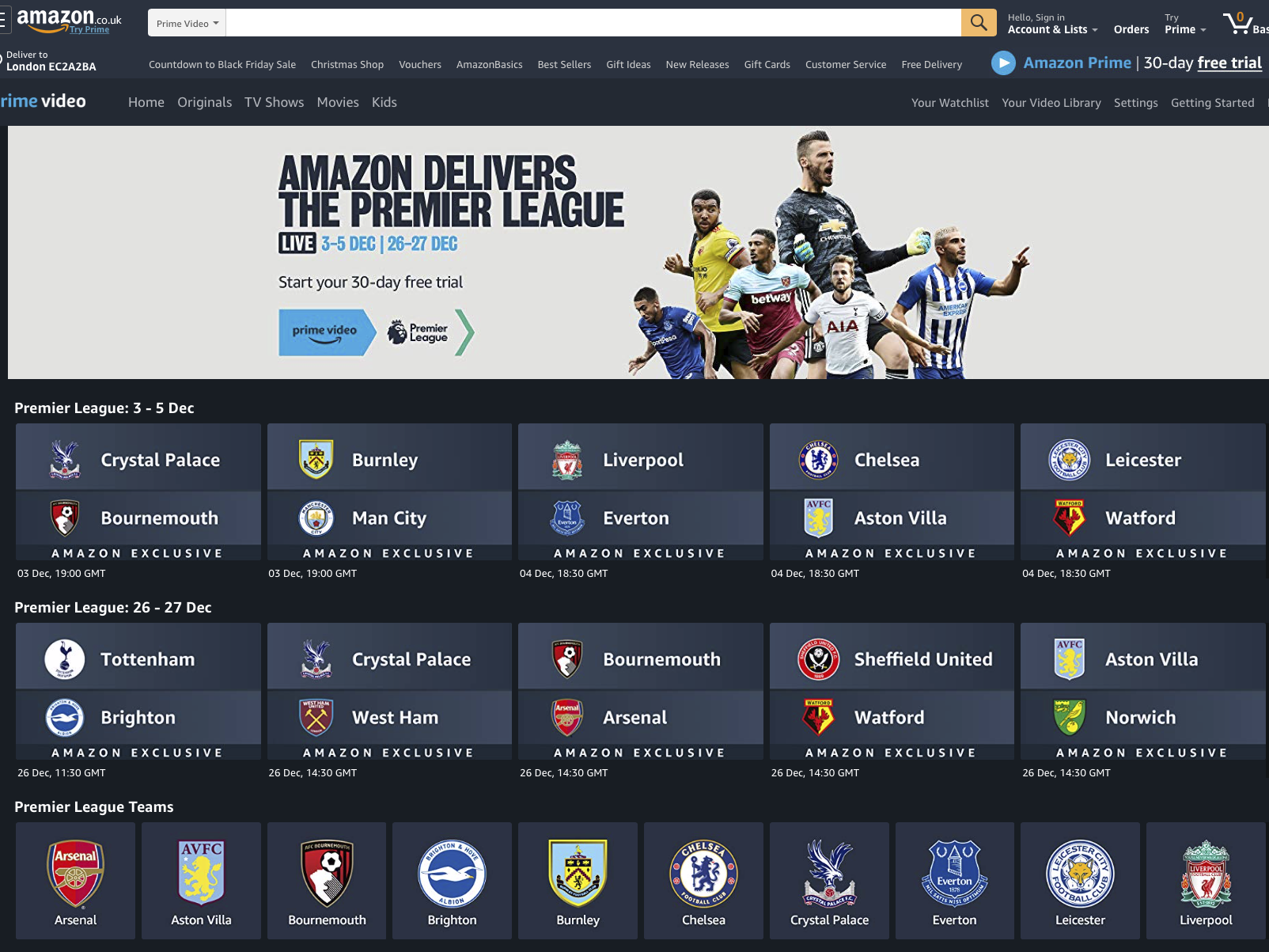 Amazon Prime introduce feature football fans have been crying out for