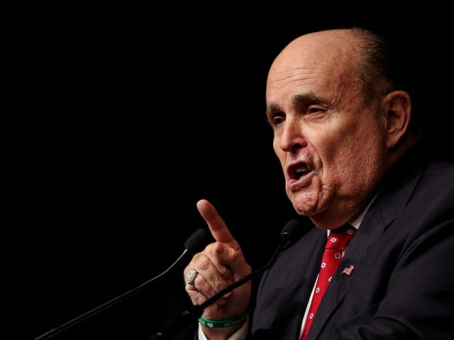 Mr Giuliani appeared to double down on his comments in a tweet as opposition began to swell