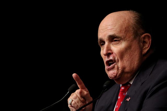 Mr Giuliani appeared to double down on his comments in a tweet as opposition began to swell