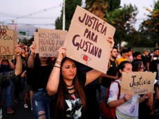Anti-government activists rally around student blinded by police
