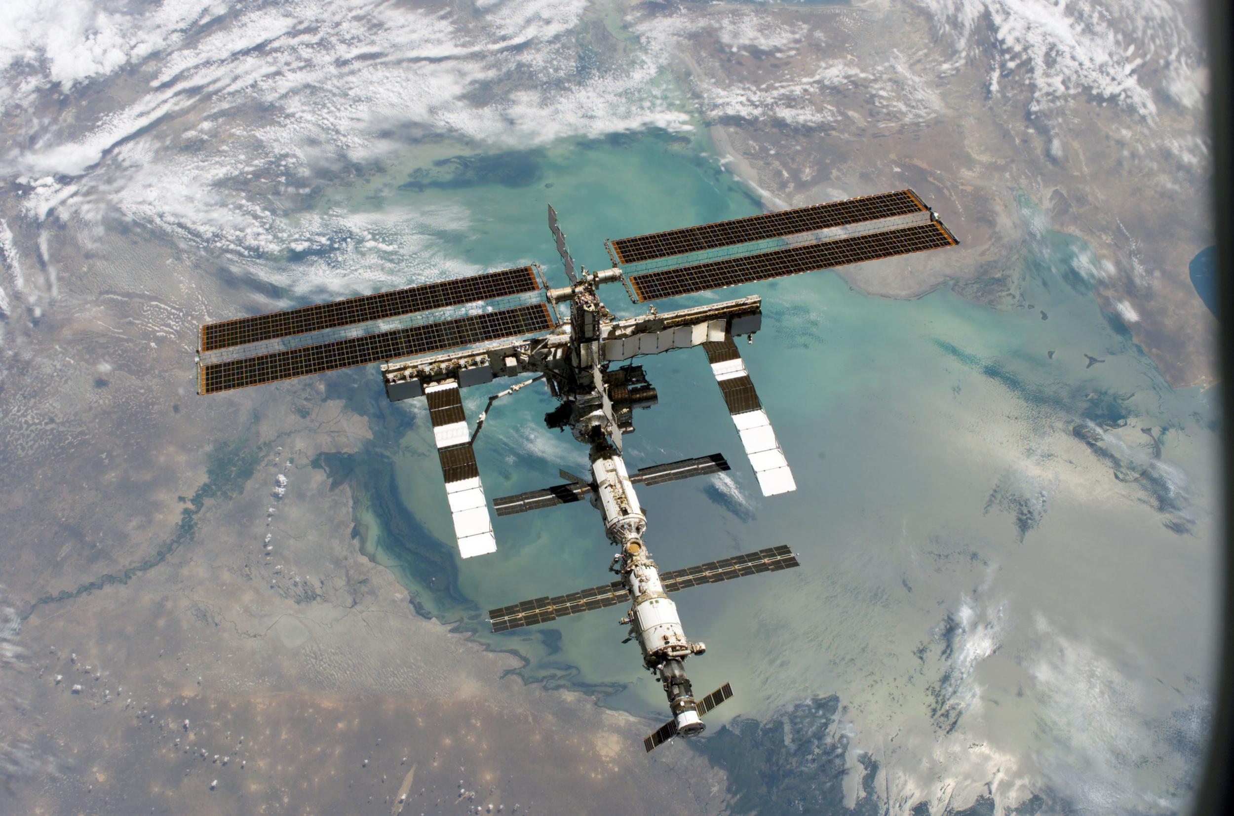 The International Space Station is relatively close to the surface of the Earth, at only 250 miles away