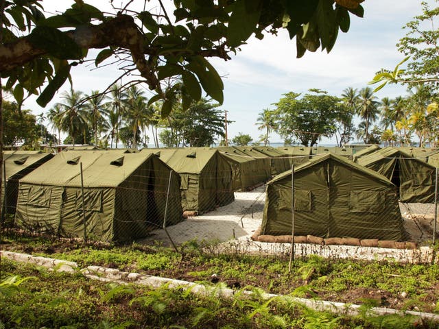 Asylum seekers intercepted at sea are sent to island camps in Papua New Guinea and Nauru