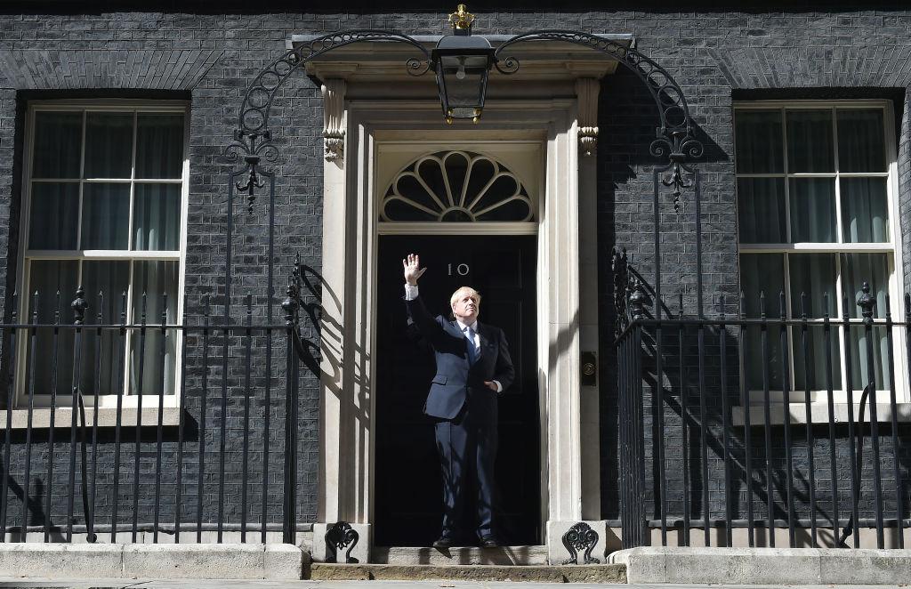 Boris Johnson on the threshold of No 10 when he became prime minister in 2019