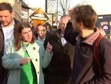 Swinson repeatedly confronted over coalition cuts at youth centre
