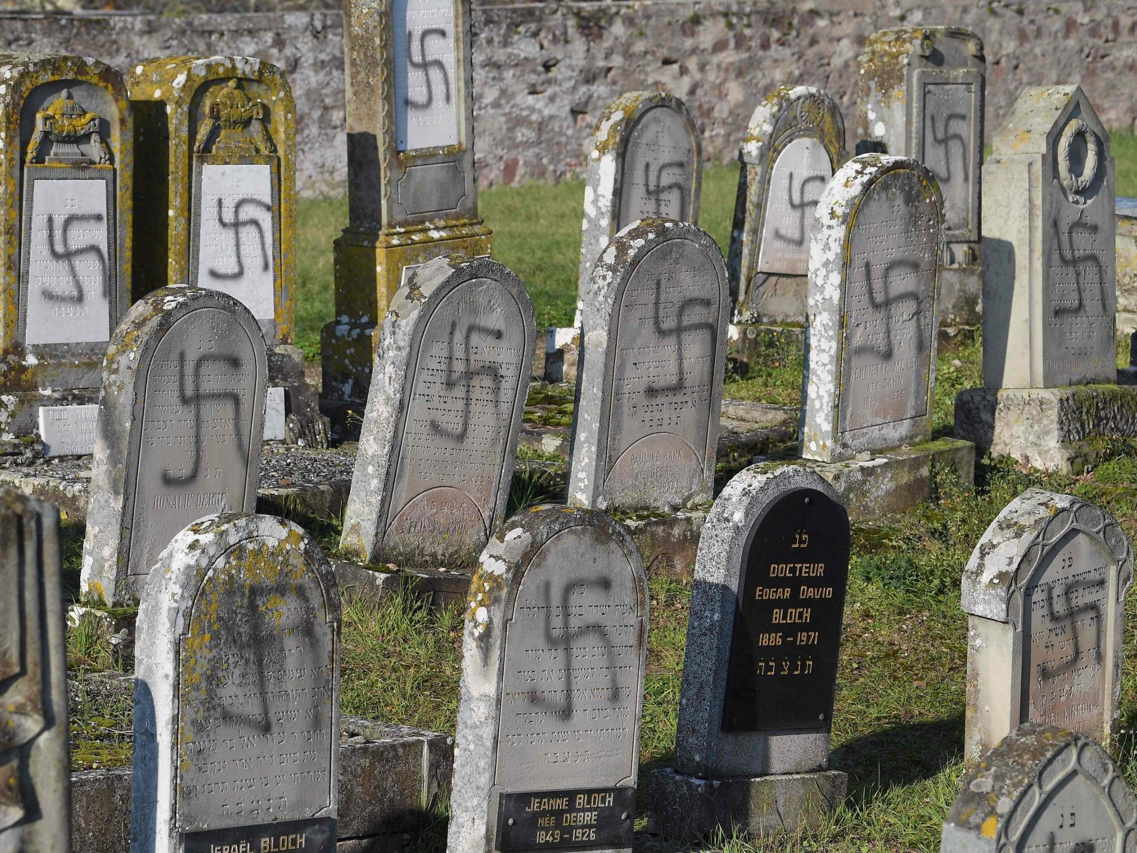 Antisemitic: the defaced Jewish graves in Westhoffen, France