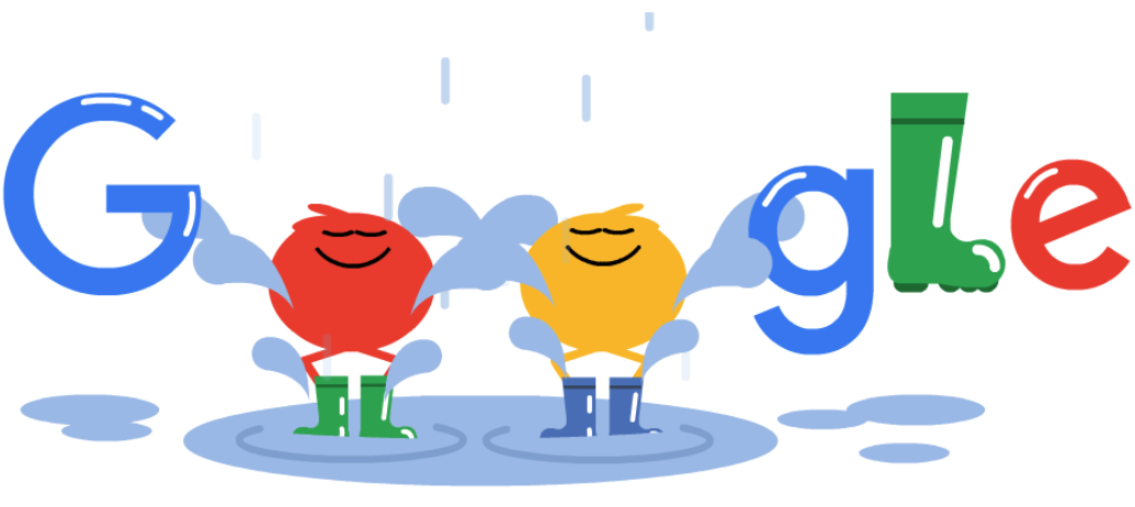 Google celebrates wellies with a Doodle (Google)
