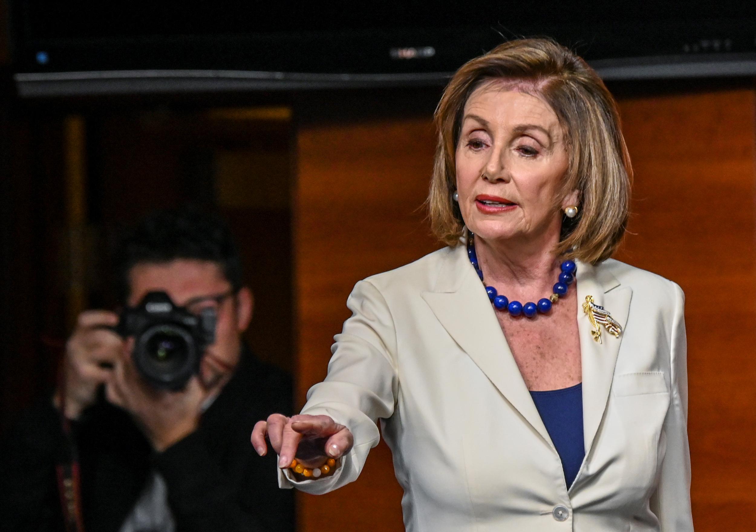 'Don't mess with me when it comes to words like that' Nancy Pelosi asked if she 'hates' Donald Trump