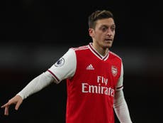 Chinese TV ‘pulls coverage’ of Arsenal game after Ozil remarks