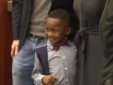 Young boy invites entire kindergarten class to his adoption hearing