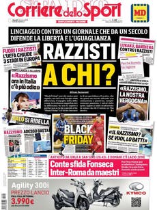 Italian newspaper denies racism after ‘Black Friday’ headline