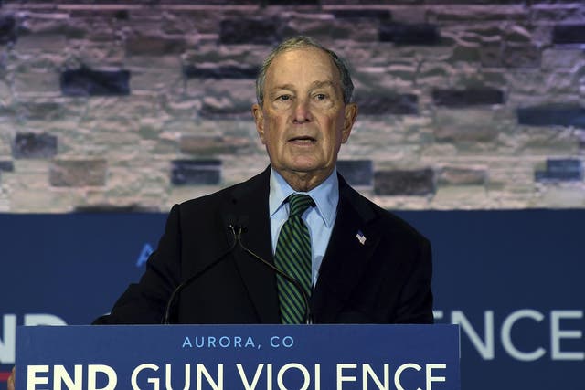 Bloomberg was speaking at a campaign event in Aurora, Colorado