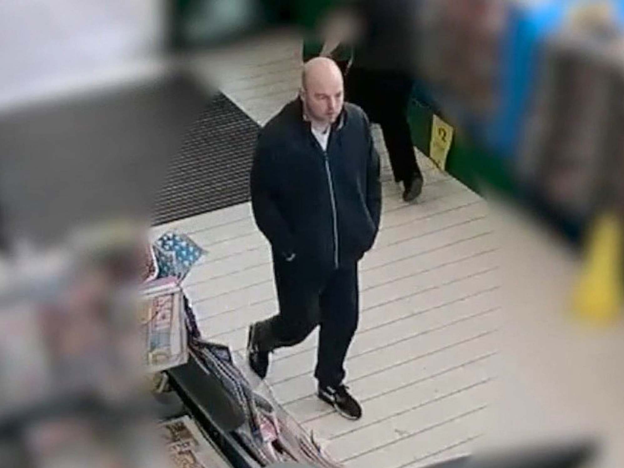 McCann at a Morrisons in Greater Manchester, where he abducted a 71-year-old woman