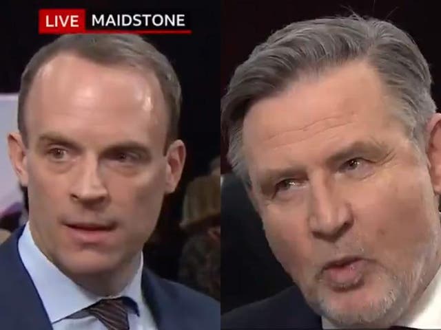 Barry Gardiner and Dominic Raab clashed after the second head-to-head leaders debate on Friday
