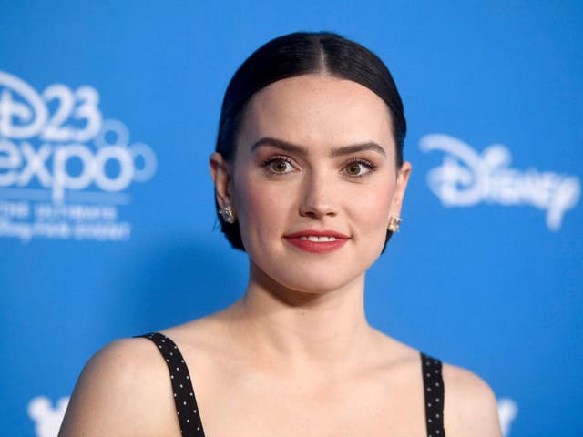 Daisy Ridley attends a Disney event in August 2019