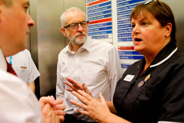 Jeremy Corbyn is keen to hammer home Labour’s manifesto pledge to invest £10bn in creating a new National Care Service