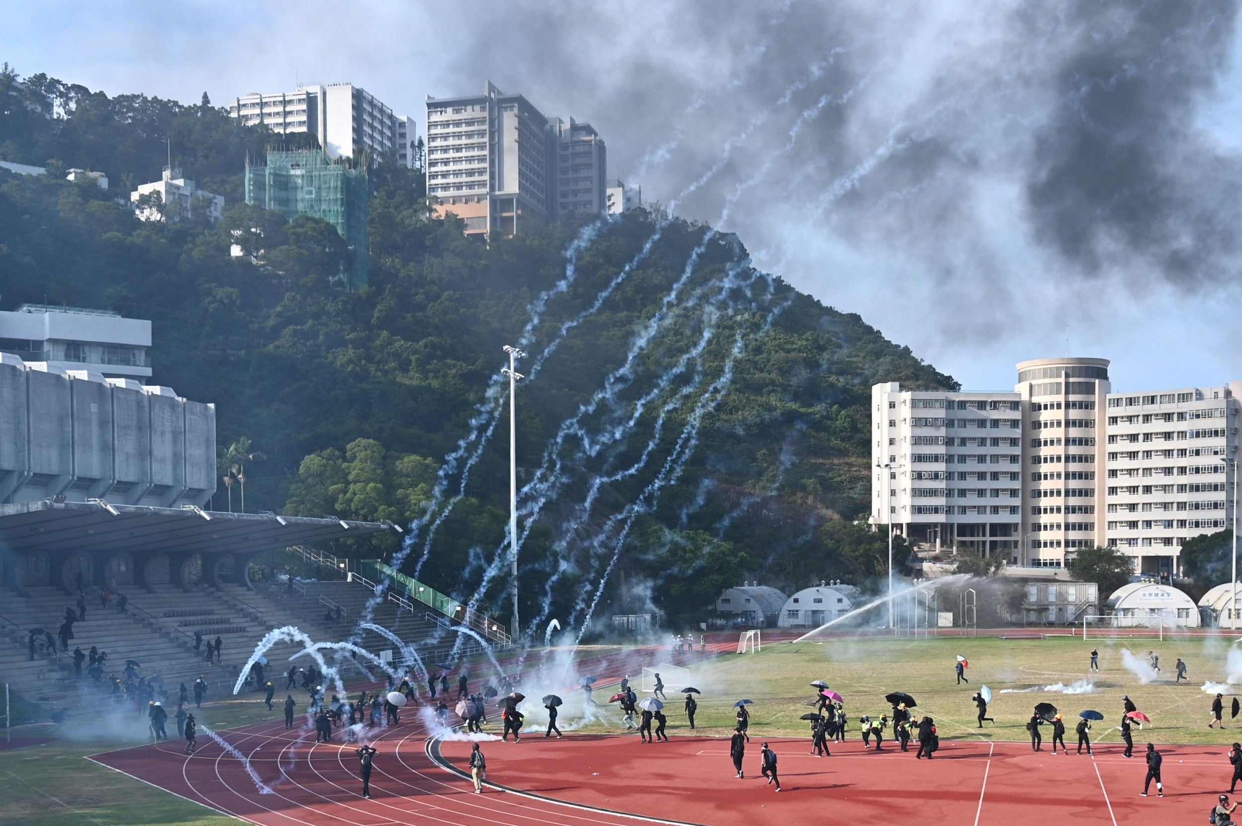 Protesters and police have faced off in Hong Kong universities in recent weeks