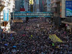 Hong Kong rally stretches for miles as movement passes six-month mark