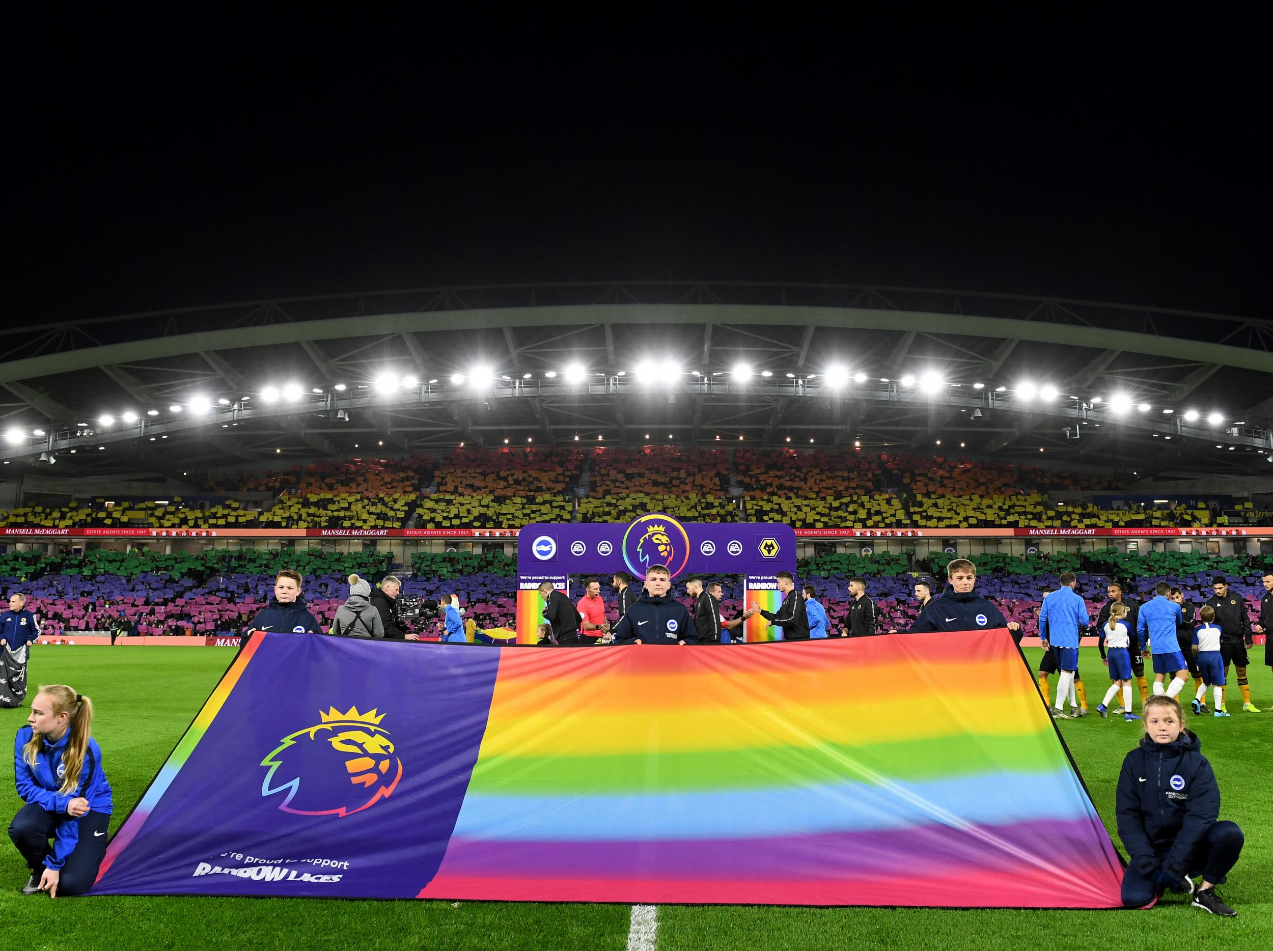 Two Wolves supporters arrested for homophobic abuse during Brighton & Hove Albion draw