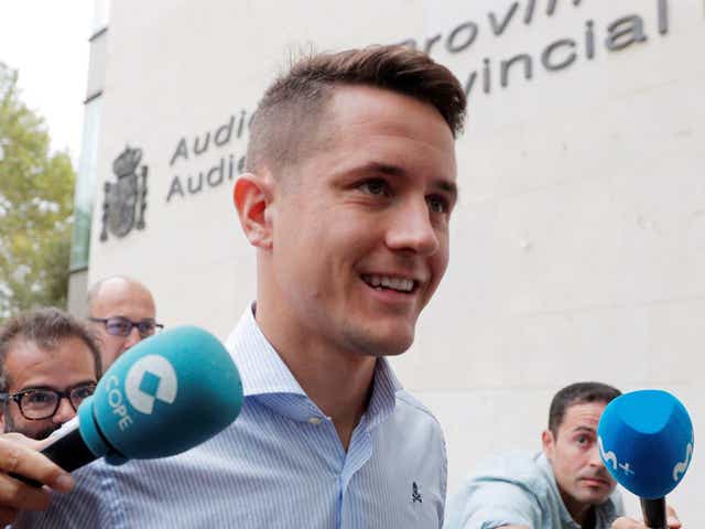 Ander Herrera at the City of Justice in Valencia, Spain