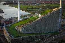 What it’s like to ski on Copenhill, Copenhagen’s urban slope on top of a super-green power plant