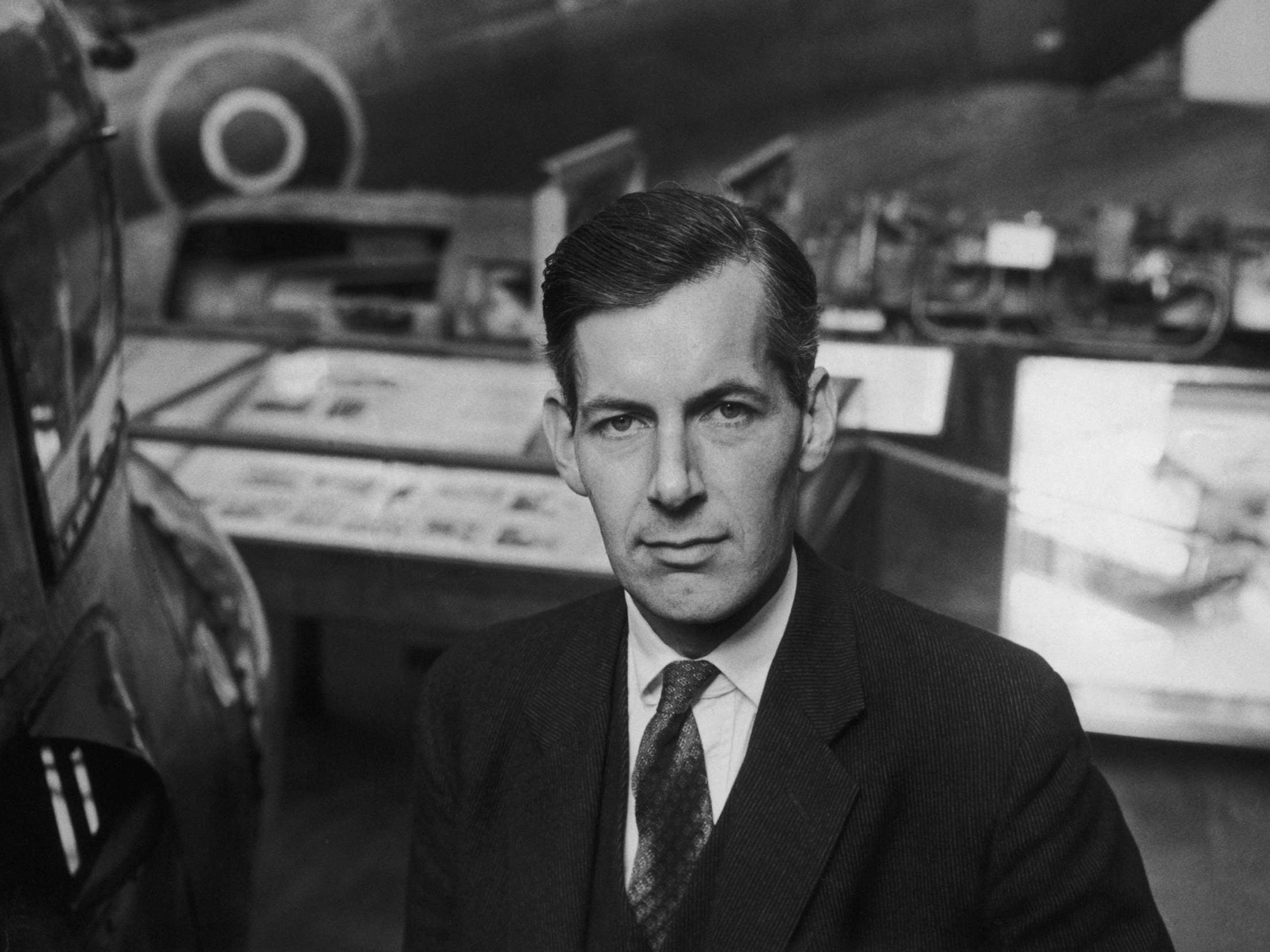 Frankland with some of the aircraft on display at the Imperial War Museum in 1961