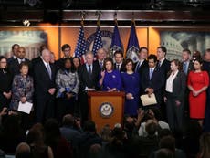 Democrats back Trump trade deal – minutes after unveiling impeachment