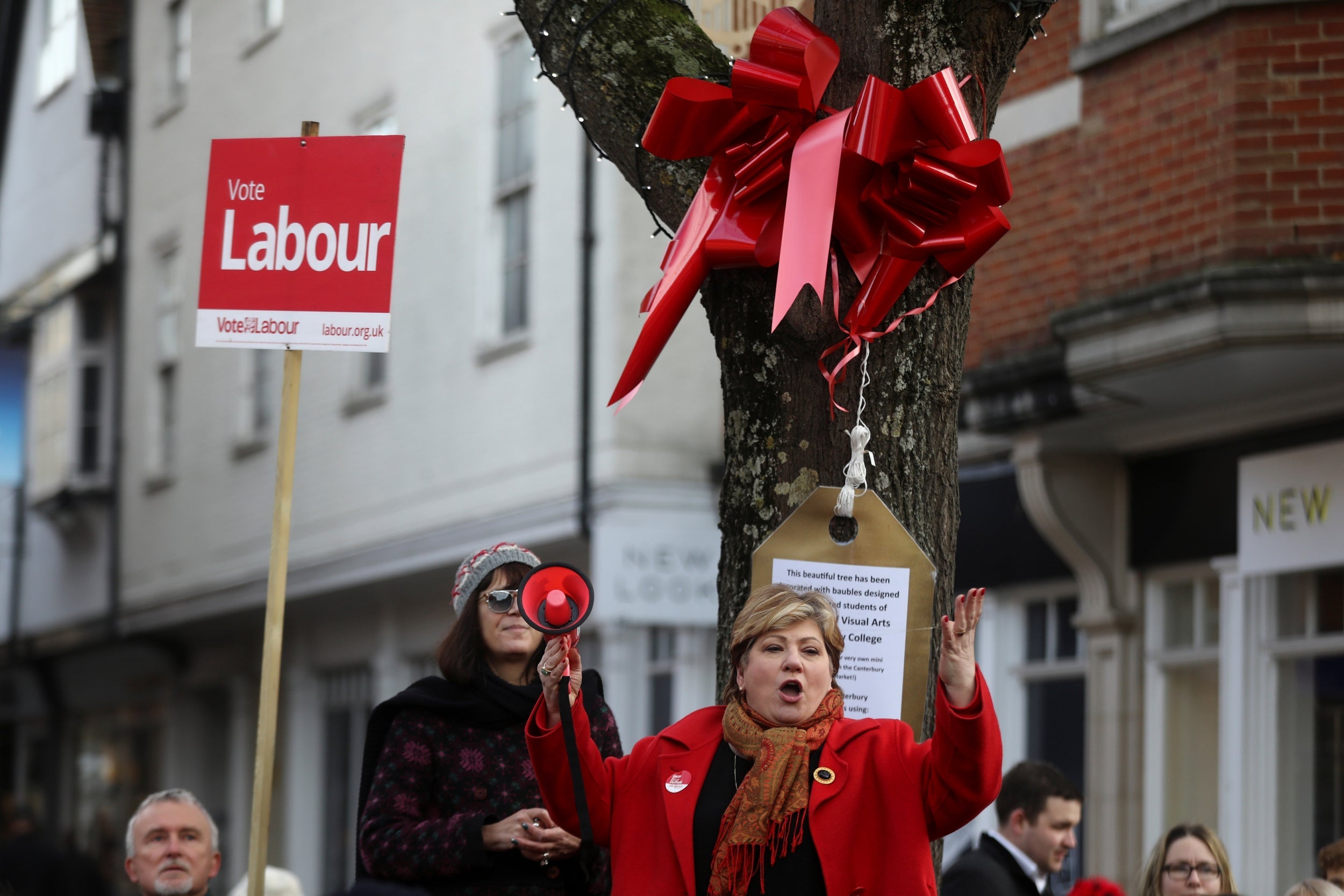 Shadow foreign secretary Emily Thornberry in Canterbury (Reuters)