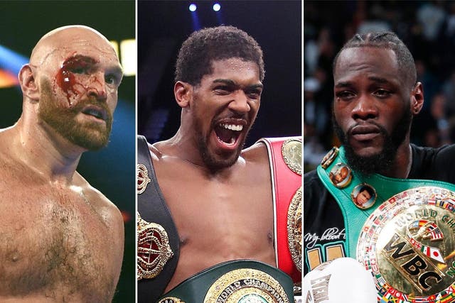 Tyson Fury, Anthony Joshua and Deontay Wilder are the top three heavyweights in the world