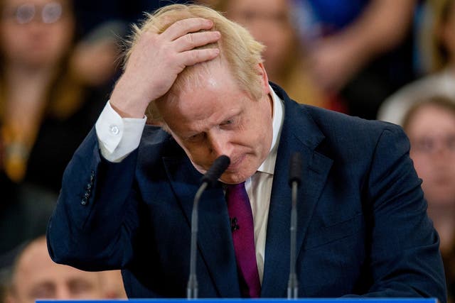 Boris Johnson's predicted majority has been halved in the past fortnight, according to the poll that came closest to predicting the 2017 general election result
