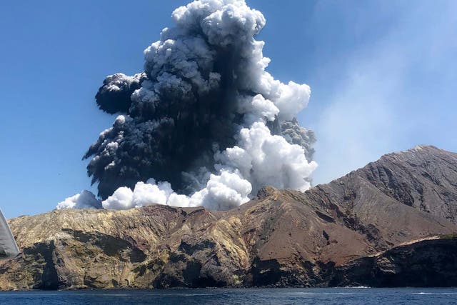 Volcano erupted on the isolated White Island off the coast of New Zealand on 9 December