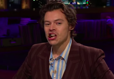 Harry Styles eats scorpion to avoid ranking his former One Direction bandmates’ albums on The Late Late Show