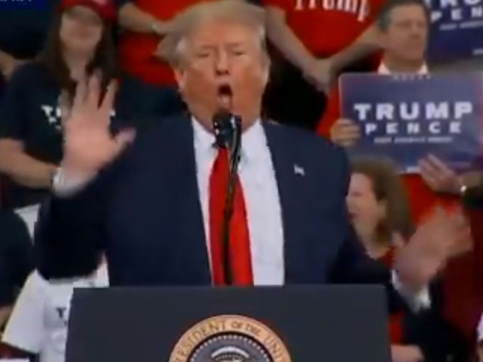 Trump appears to complain security guard wasn&apos;t rougher with female protester
