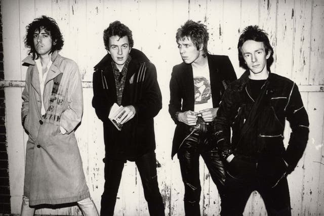 The classic Clash line-up, 1978: Mick Jones, Joe Strummer, Paul Somonon, Topper Headon