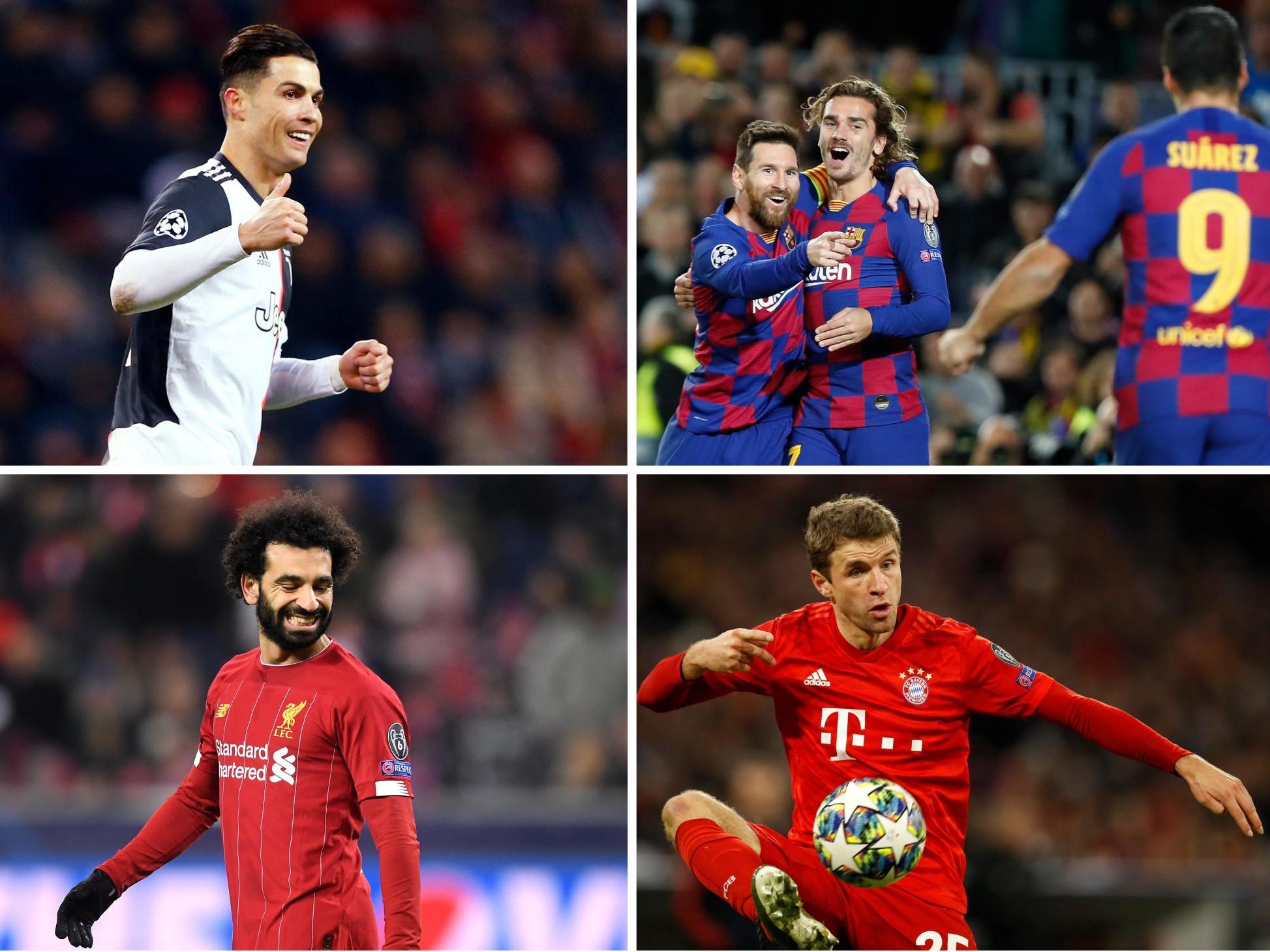 All the big hitters will be in the Champions League last-16 draw