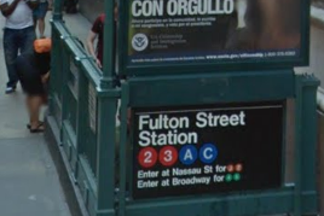 A 2-year-old boy died after being hit by a train at Fulton Street subway station in New York