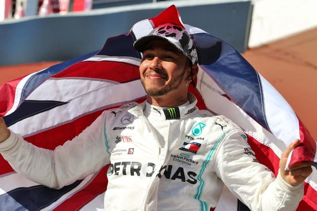 Hamilton celebrated a sixth F1 world title this year