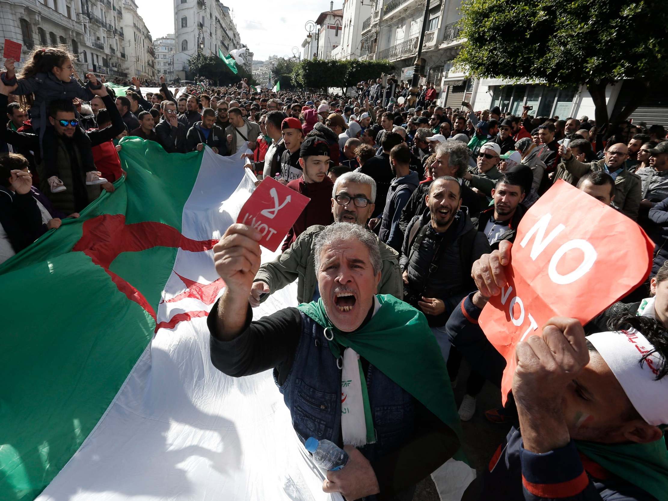 &apos;An illegitimate straw man&apos;: Algeria&apos;s nervous generals push election few seem to want