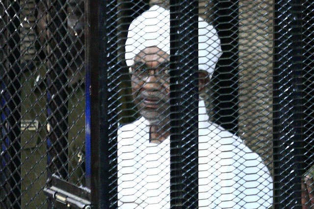Bashir appeared in court on charges of illegal acquisition and use of foreign funds