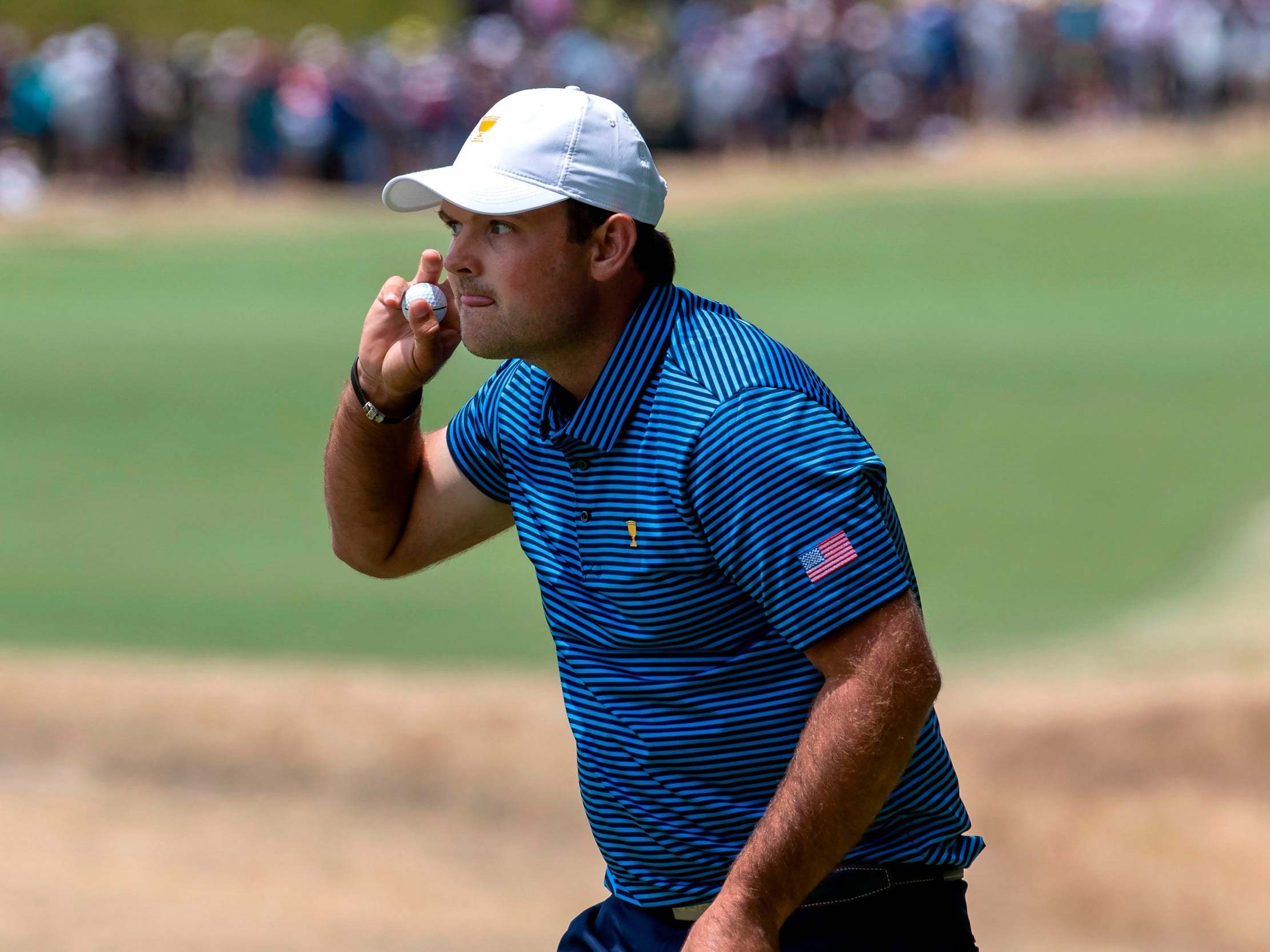 Patrick Reed plays pantomime villain at Presidents Cup after cheating accusations
