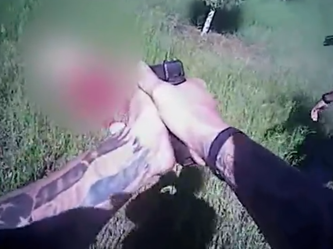 A screenshot of body camera footage from one of the shootings