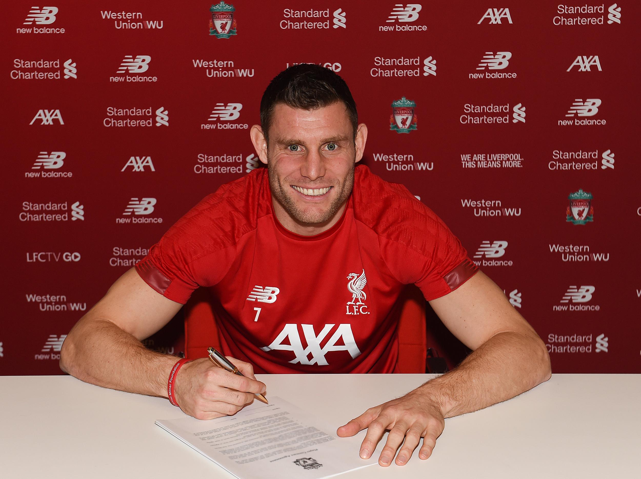 Liverpool have agreed a new contract with James Milner