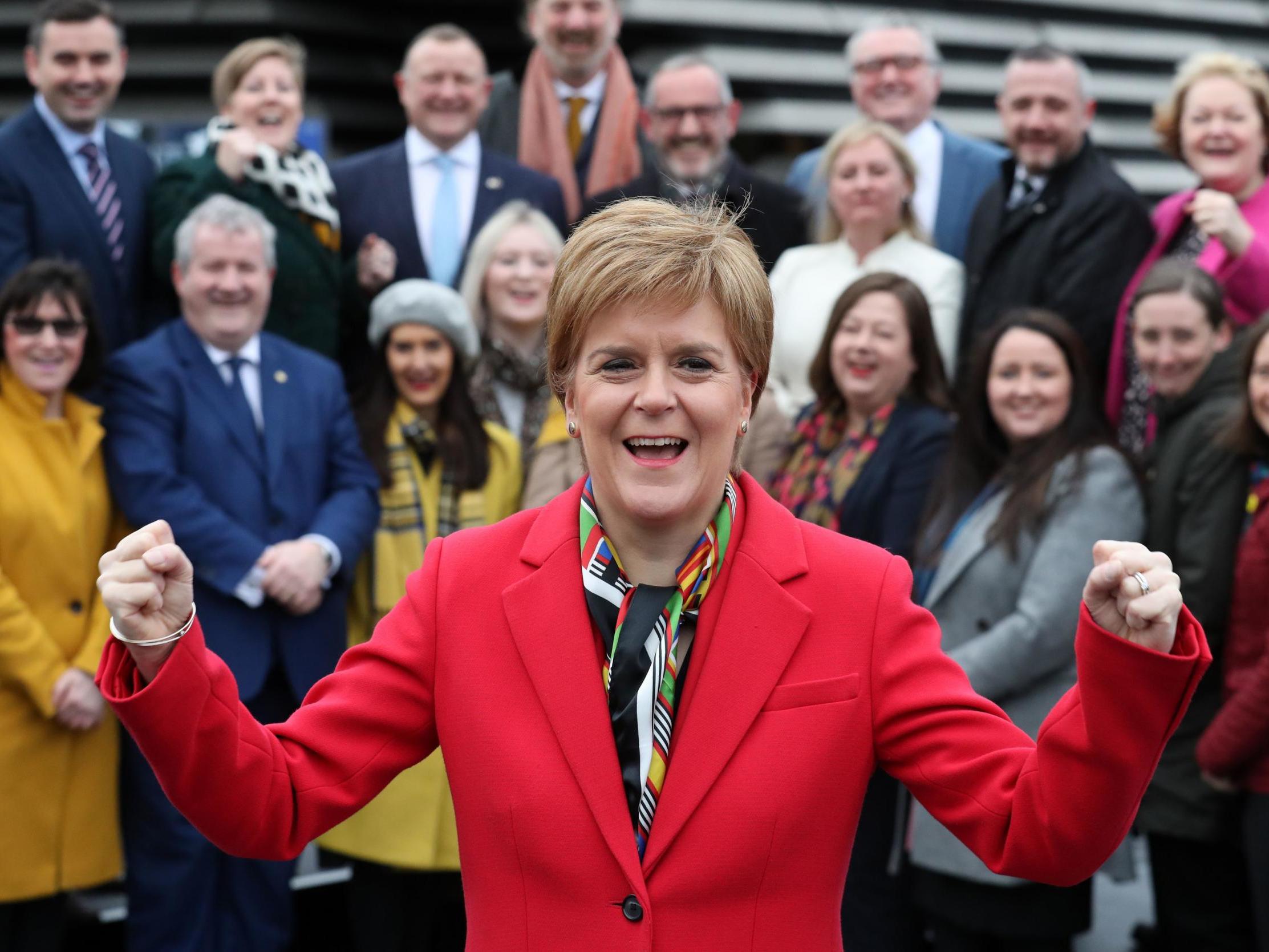 Nicola Sturgeon vows to confront Boris Johnson over Scottish independence as new SNP MPs assemble