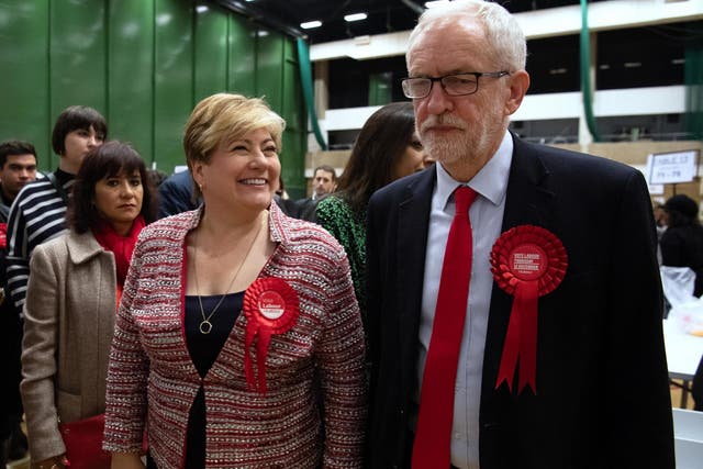 Thornberry and Corbyn meet after both retaining their parliamentary seats last Friday