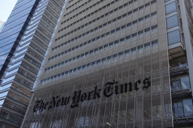 The New York Times building at 620 Eighth Avenue in New York