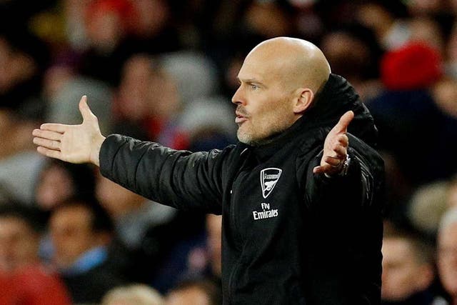 Freddie Ljungberg watched on as Arsenal were well-beaten by Man City