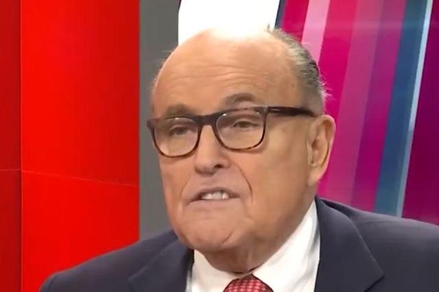 Rudy Giuliani appeared on One America News to produce what he claims is evidence of corruption by Joe Biden